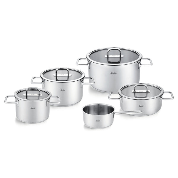 Viseo® Pro 5-delige pannenset met glazen deksels