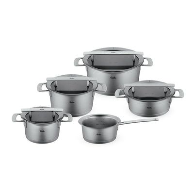 Fissler Phi Collection® 5-delige pannenset met glazen deksels