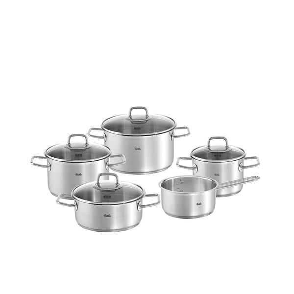 Viseo® 5-delige pannenset met glazen deksels