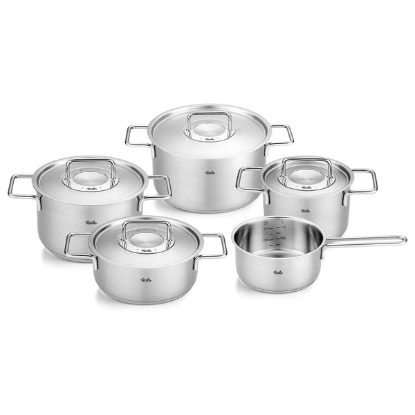 Fissler Pure Collection® 5-delige pannenset met metalen deksels