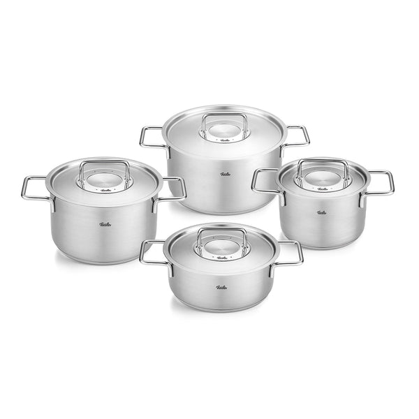 Fissler Pure Collection® 4-delige pannenset met metalen deksels