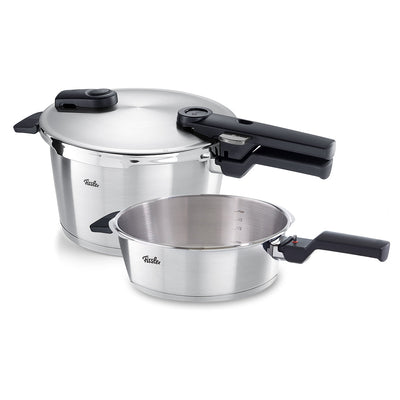 Fissler Vitaquick® Premium 2-delige set met snelkookpan 4,5 l & snelbraadpan 2,5 l