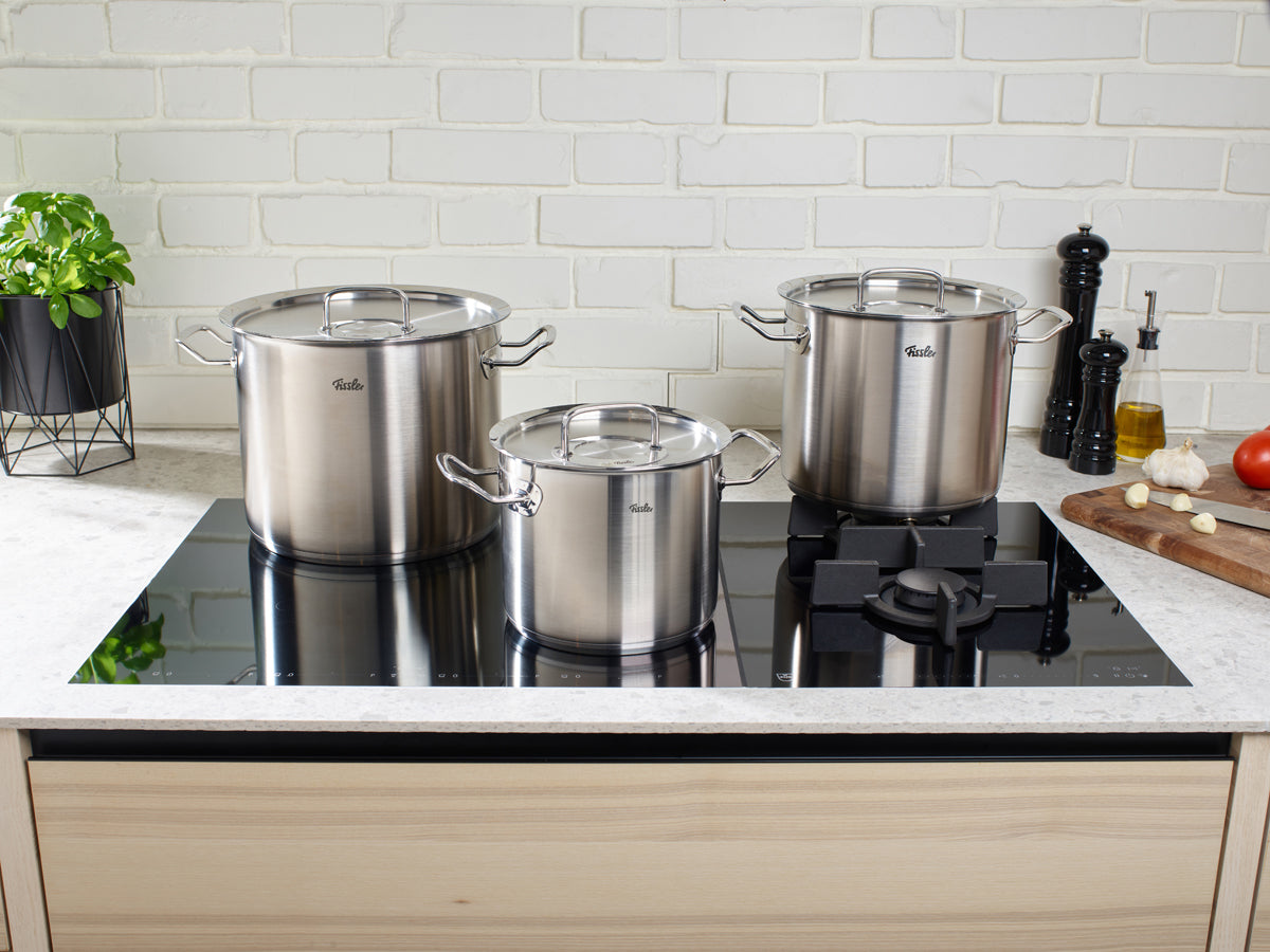 Original-Profi Collection® hoge kookpan met metalen deksel