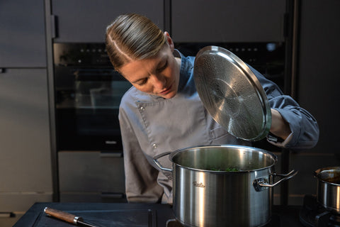 Original-Profi Collection® kookpan met metalen deksel