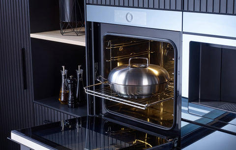 Original-Profi Collection® serveerpan met Novogrill® en hoog koepeldeksel