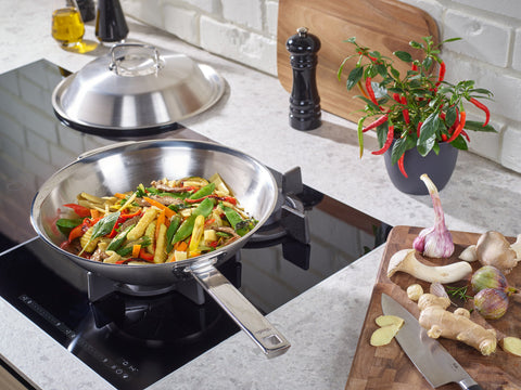 Original-Profi Collection® wok met metalen deksel, 30 cm
