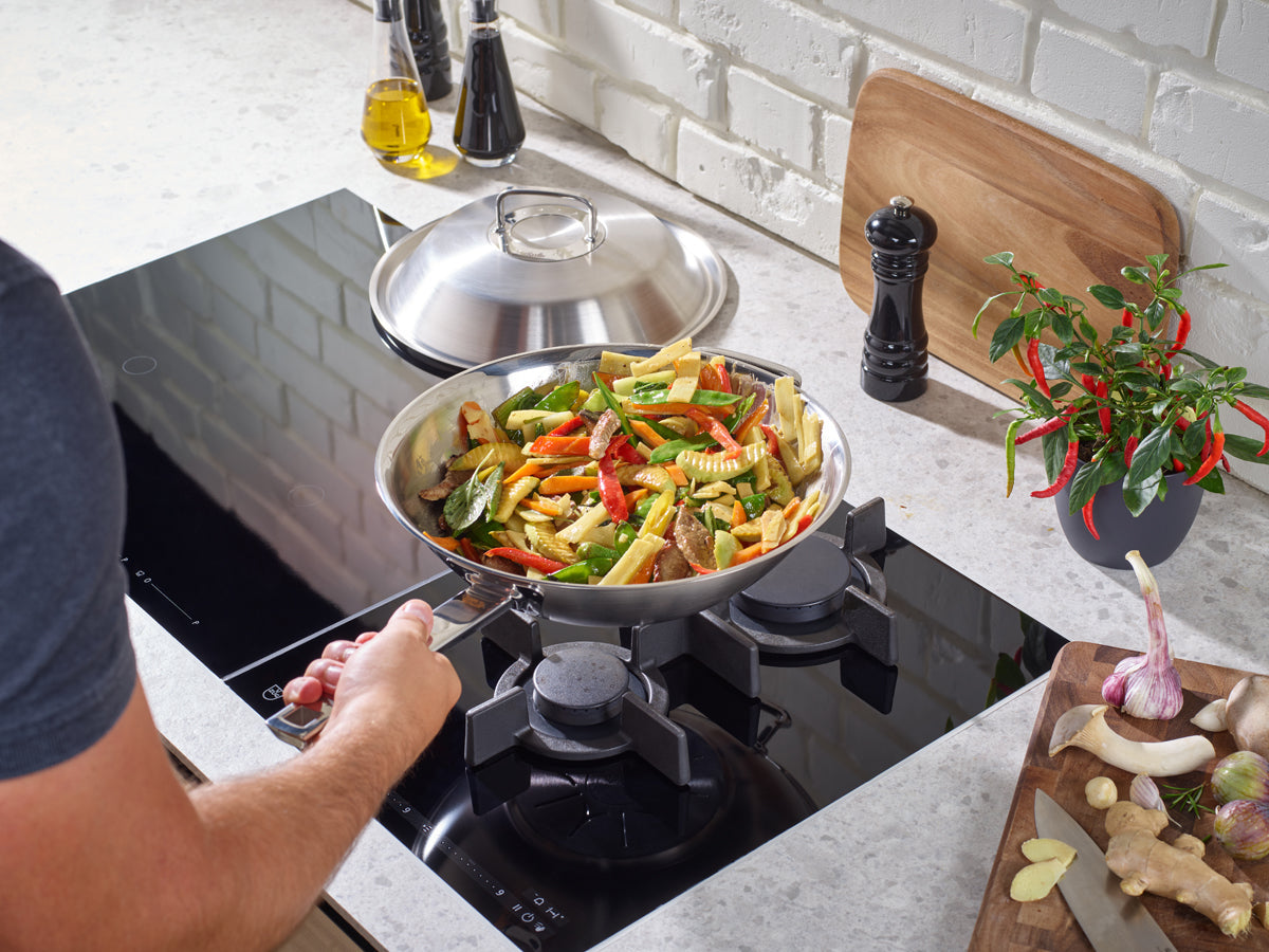 Original-Profi Collection® wok met metalen deksel, 30 cm