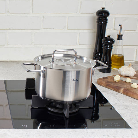 Fissler Pure Collection soeppan met metalen deksel