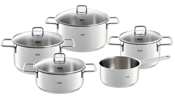 Fissler LumiTherm 5-delige pannenset met glazen deksels