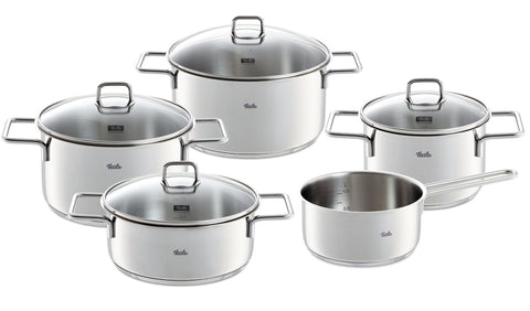 Fissler LumiTherm 5-delige pannenset met glazen deksels