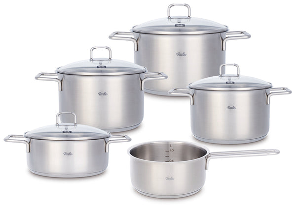 Fissler SatiTherm 5-delige pannenset met glazen deksels