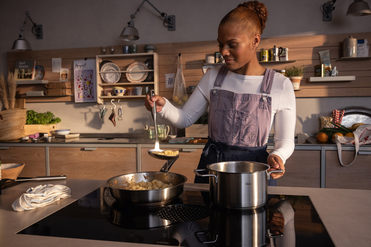 Fissler Pure Collection soeppan met metalen deksel