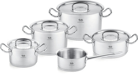 Original-Profi Collection® Retro 5-delige pannenset met metalen deksels