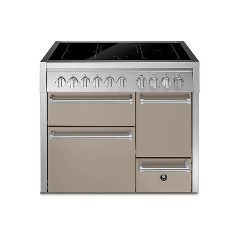 Steel fornuis Genesi 100/3 - 100 cm Inductie fornuis | GQ10SFF-D-5FI | Model 2026