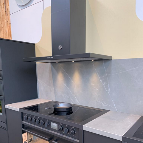 Steel Enfasi EKL100 100 cm afzuigkap in matzwart Nero Fumo