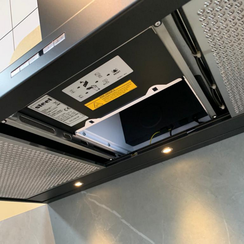 Steel Enfasi EKL100 100 cm afzuigkap in matzwart Nero Fumo