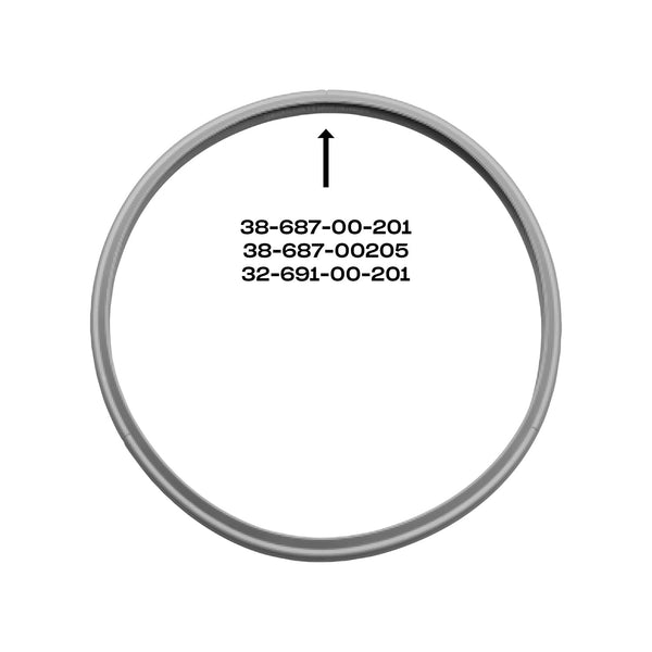 Rubberen afdichtingsring 26 cm voor snelkookpannen van vóór 2010