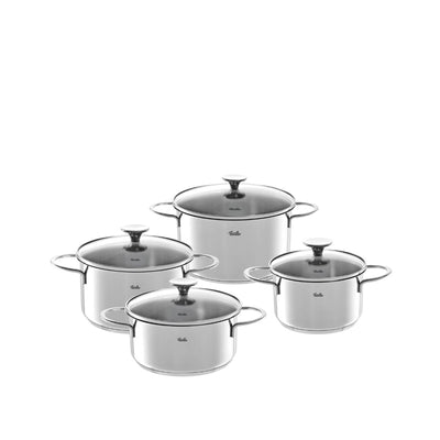 Fissler Copenhagen 4-delige pannenset met glazen deksels