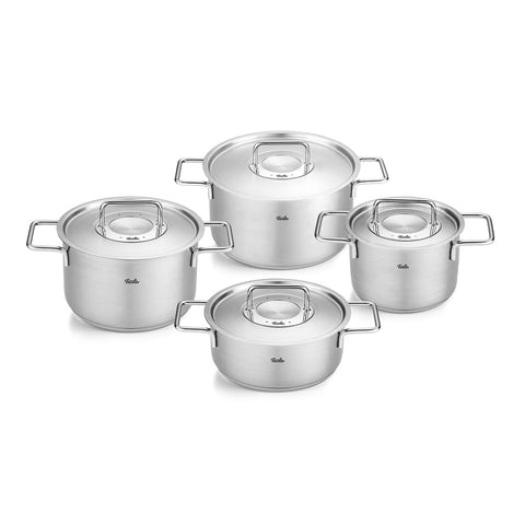 Fissler Pure Collection® 4-delige pannenset met metalen deksels