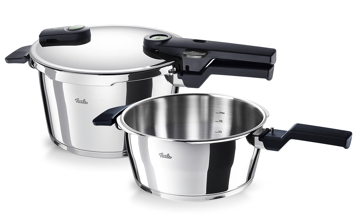 Vitaquick® Elemental 2-delige set met snelkookpan 4,5 l & snelbraadpan 2,5 l