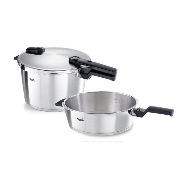 Vitaquick® Premium 2-delige set met snelkookpan 8 l & snelbraadpan 4 l
