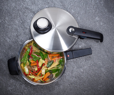 Vitavit® Premium 3-delige set met snelbraadpan 4 l & snelkookpan 8 l & metalen deksel