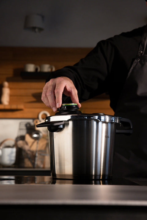 Vitavit® Premium 3-delige set met snelbraadpan 4 l & snelkookpan 8 l & metalen deksel