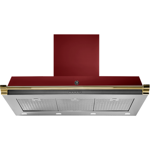 Steel Ascot AKL100 afzuigkap 100 cm Bordeaux Messing