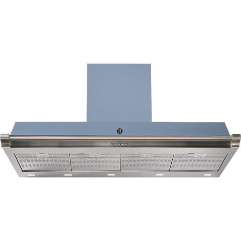 Steel Ascot AKL120 Afzuigkap met soft-touch bediening Mat Blauw Nikkel