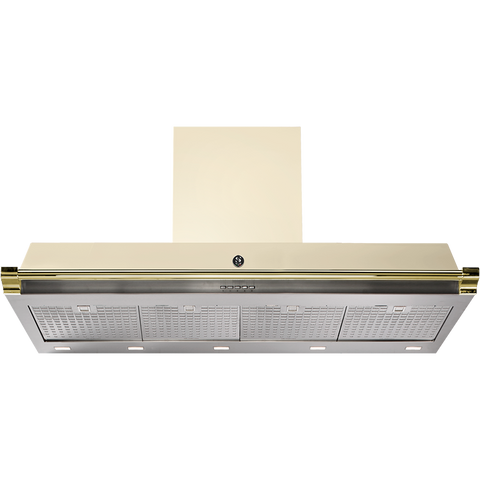 Steel Ascot AKL120 Afzuigkap met soft-touch bediening Créme Messing