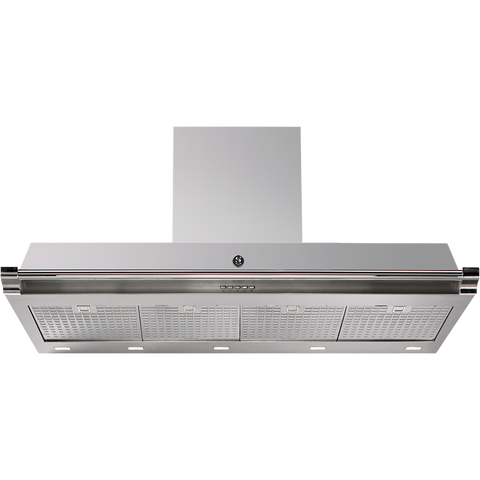 Steel Ascot AKL120 Afzuigkap met soft-touch bediening Inox (Stainless Steel) Chroom