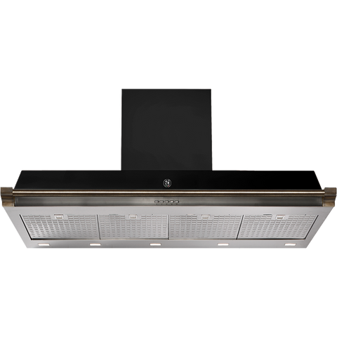 Steel Ascot AKL120 Afzuigkap met soft-touch bediening Zwart Brons