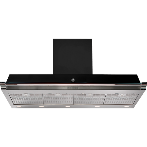 Steel Ascot AKL120 Afzuigkap met soft-touch bediening Zwart Chroom