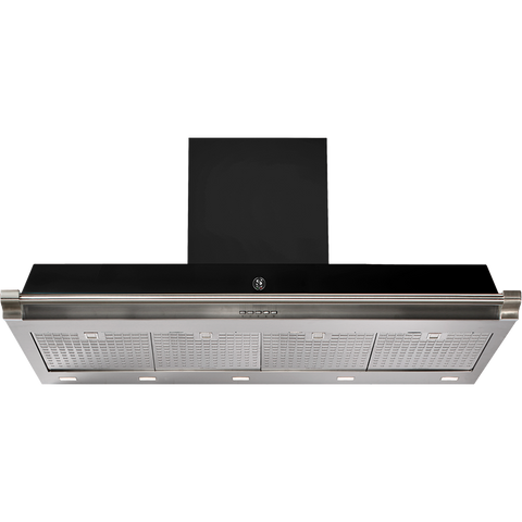 Steel Ascot AKL120 Afzuigkap met soft-touch bediening Zwart Nikkel
