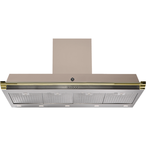 Steel Ascot AKL120 Afzuigkap met soft-touch bediening Sabbia Messing