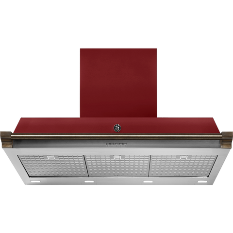 Steel AKL90 afzuigkap met LED-verlichting Bordeaux Brons