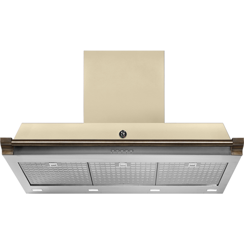 Steel AKL90 afzuigkap met LED-verlichting Créme Brons