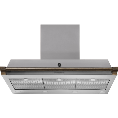 Steel AKL90 afzuigkap met LED-verlichting Inox Brons
