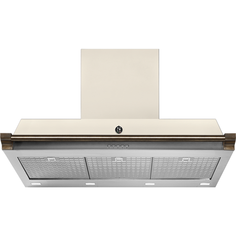 Steel AKL90 afzuigkap met LED-verlichting Nuvola Brons