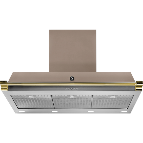 Steel AKL90 afzuigkap met LED-verlichting Sabbia Messing