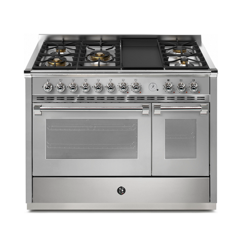 Steel Cucine Ascot Pulse 120 gasfornuis Inox + Chroom (AP12FF-4TMSSC)