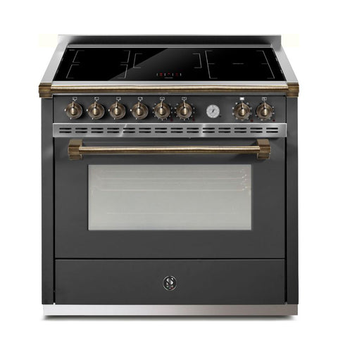 Steel Cucine Inductiefornuis Ascot Pulse 90cm – Inox, Mat Antraciet of Mat Wit | AP9F-5FI