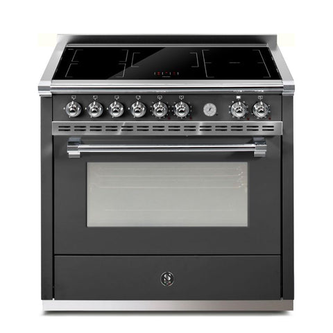 Steel Cucine Inductiefornuis Ascot Pulse 90cm – Inox, Mat Antraciet of Mat Wit | AP9F-5FI