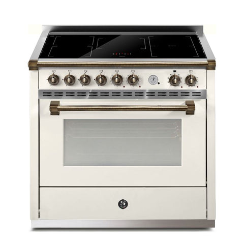 Steel Cucine Inductiefornuis Ascot Pulse 90cm – Inox, Mat Antraciet of Mat Wit | AP9F-5FI