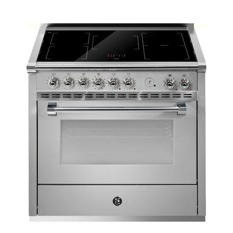 Steel Cucine Inductiefornuis Ascot Pulse 90cm – Inox, Mat Antraciet of Mat Wit | AP9F-5FI