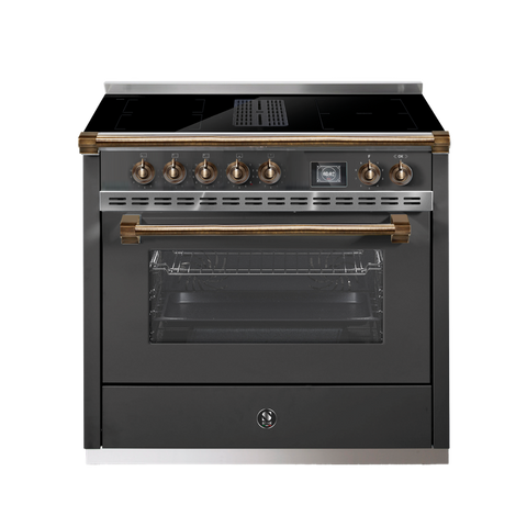 Steel Cucine inductie fornuis Ascot Mistral 90 met kookveldafzuiging | AQ9SF-4FIKW | Model 2026