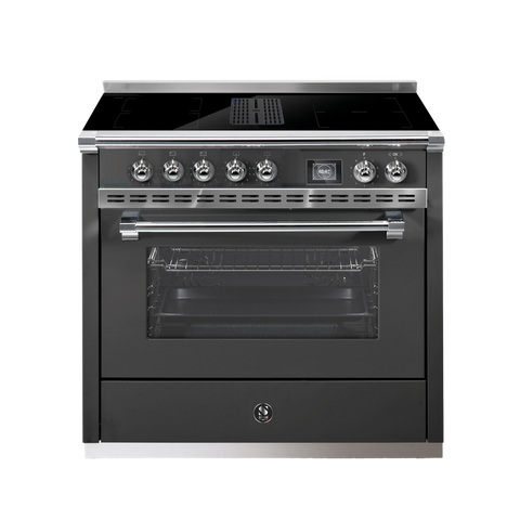 Steel Cucine inductie fornuis Ascot Mistral 90 met kookveldafzuiging | AQ9SF-4FIKW | Model 2026