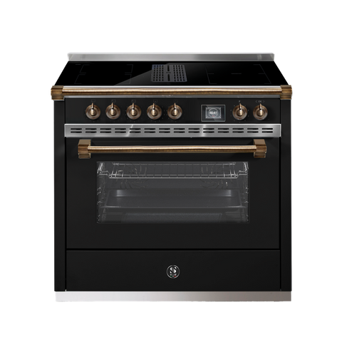 Steel Cucine inductie fornuis Ascot Mistral 90 met kookveldafzuiging | AQ9SF-4FIKW | Model 2026