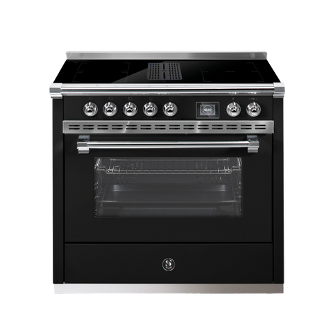Steel Cucine inductie fornuis Ascot Mistral 90 met kookveldafzuiging | AQ9SF-4FIKW | Model 2026