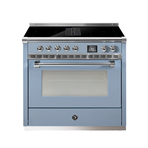 Steel Cucine inductie fornuis Ascot Mistral 90 met kookveldafzuiging | AQ9SF-4FIKW | Model 2026